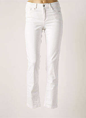 Jeans coupe slim blanc B.YOUNG pour femme