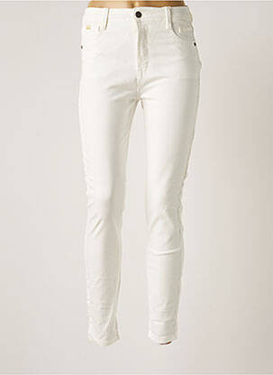 Jeans coupe slim blanc DEELUXE pour femme