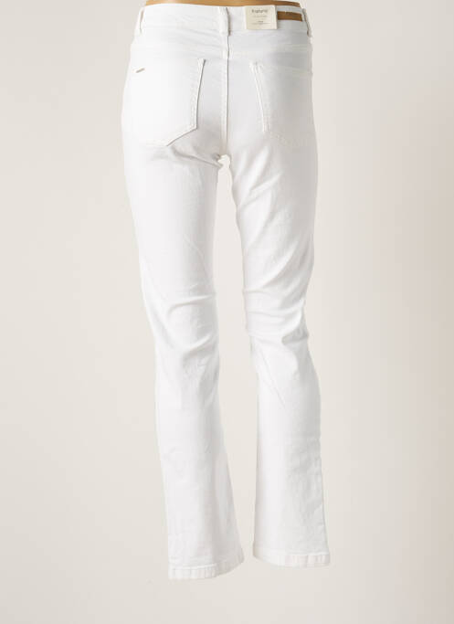 Jeans coupe slim blanc B.YOUNG pour femme