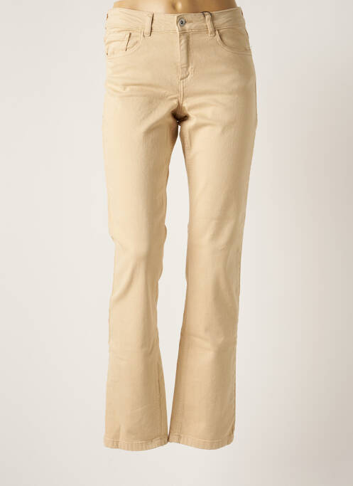 Pantalon slim beige B.YOUNG pour femme