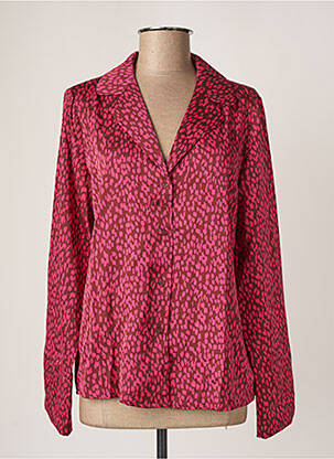 Chemisier imprimé fantaisie manches longues rose VILA femme