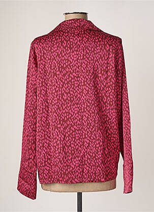 Chemisier imprimé fantaisie manches longues rose VILA femme