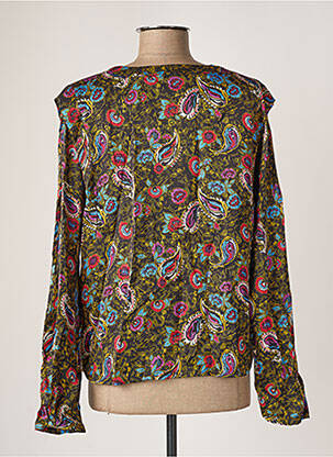 Blouse imprimé fleurs manches longues noir VILA femme