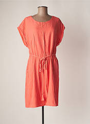 Robe mi-longue orange VILA pour femme seconde vue