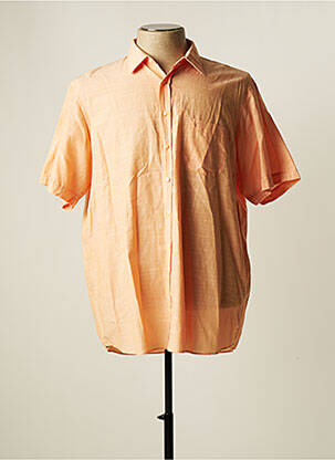 Chemise manches courtes orange MARVELIS pour homme