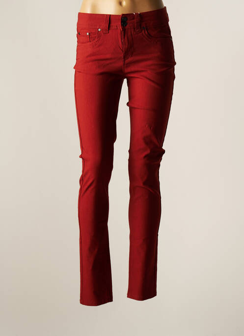 Pantalon slim marron C'EST BEAU LA VIE femme