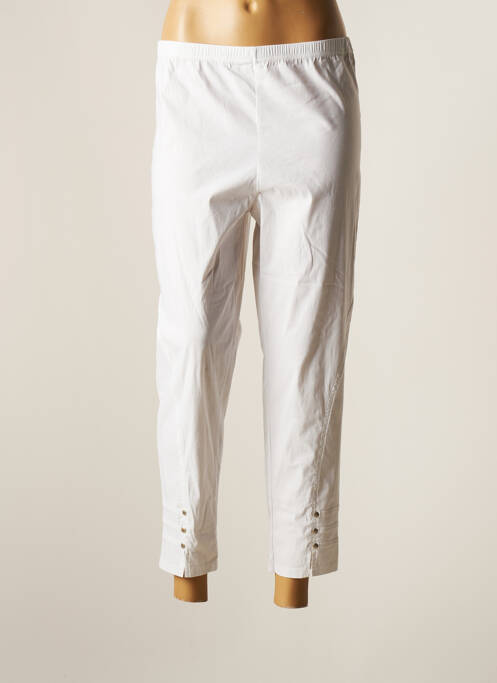 Pantalon 7/8 blanc FRANCK ANNA pour femme