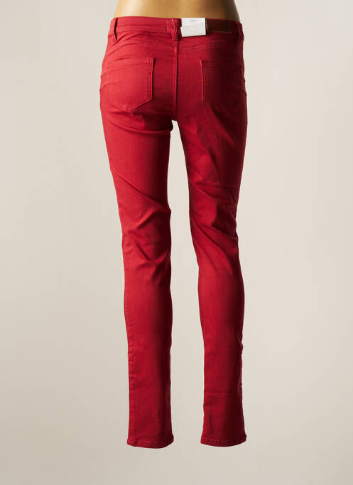 Pantalon slim rouge C'EST BEAU LA VIE pour femme