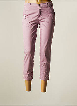 Pantacourt stretch taille normale violet LCDN femme
