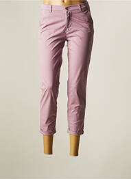 Pantacourt stretch taille normale violet LCDN femme