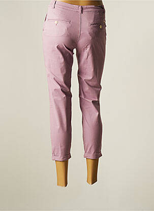Pantacourt stretch taille normale violet LCDN femme