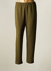 Pantalon slim vert FRANCK ANNA pour femme seconde vue