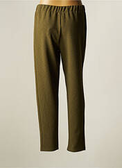 Pantalon slim vert FRANCK ANNA pour femme seconde vue