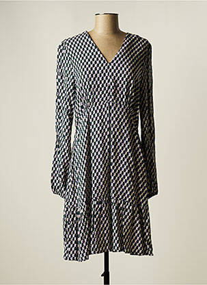 Robe mi-longue manches longues manches longues vert B.YOUNG femme