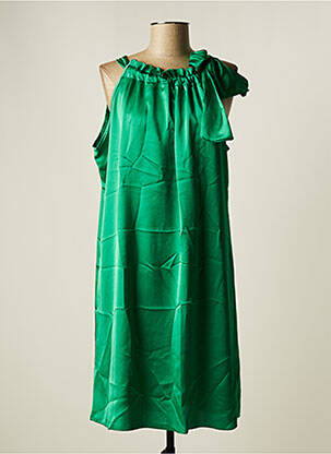 Robe mi-longue vert DONA LISA pour femme