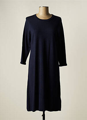 Robe pull bleu SIGNATURE pour femme