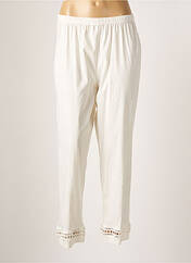 Pantalon droit blanc FRANCK ANNA pour femme seconde vue