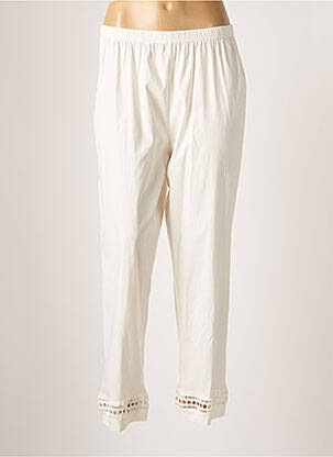 Pantalon droit blanc FRANCK ANNA pour femme