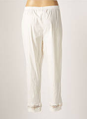 Pantalon droit blanc FRANCK ANNA pour femme seconde vue