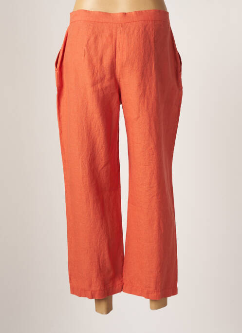 Pantacourt orange CHRISTINE LAURE pour femme