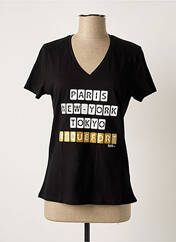 T-shirt noir KAPITALES pour femme seconde vue