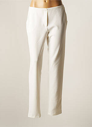 Pantalon slim blanc GUY DUBOUIS pour femme