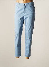 Pantalon slim broderie rivets taille normale bleu LCDN femme
