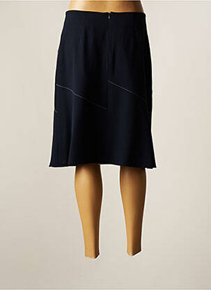 Jupe mi-longue coupe évasée bleu CHRISTINE LAURE femme