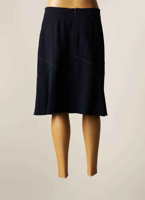 Jupe mi-longue bleu CHRISTINE LAURE pour femme