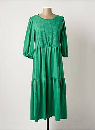 Robe longue vert JENSEN pour femme
