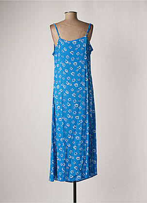 Robe longue manches bretelles ajustables sans manche bleu B.YOUNG femme