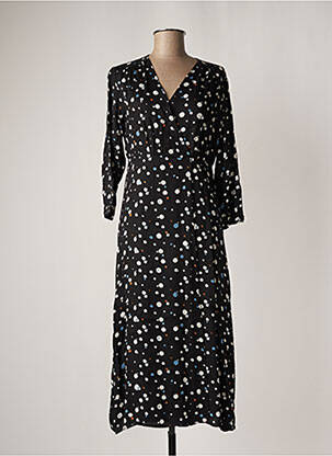 Robe longue manches longues manches longues noir LOLA ESPELETA femme