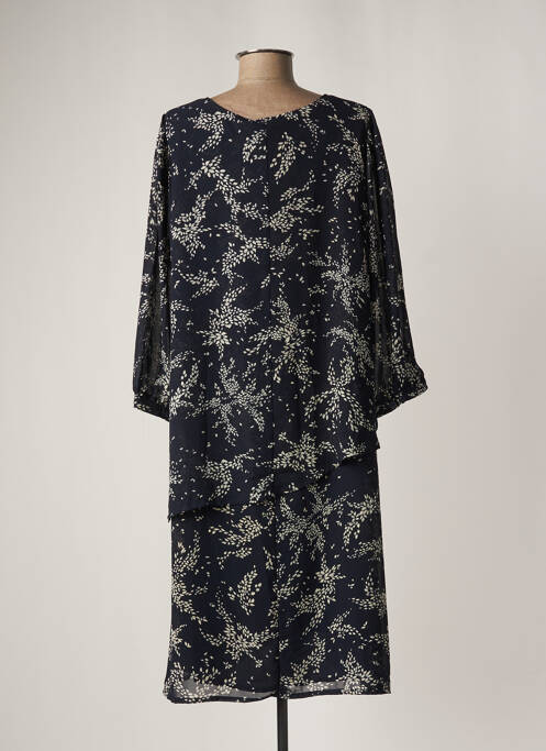Robe mi-longue bleu SIGNATURE pour femme
