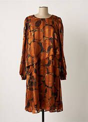 Robe mi-longue orange SIGNATURE pour femme seconde vue