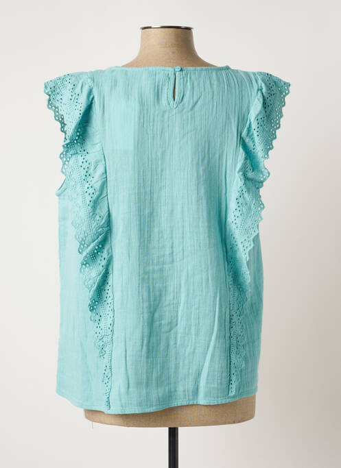 Top bleu C'EST BEAU LA VIE pour femme