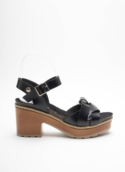Sandales/Nu pieds noir REFRESH pour femme