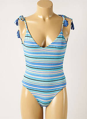 Maillot de bain 1 pièce haut soutien-gorge emboitant haut soutien-gorge emboitant bleu BANANA MOON femme