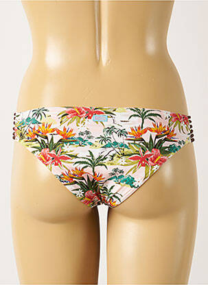 Bas de maillot de bain imprimé tie and dye culotte blanc BANANA MOON femme