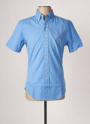 Chemise manches courtes bleu RALPH LAUREN pour homme