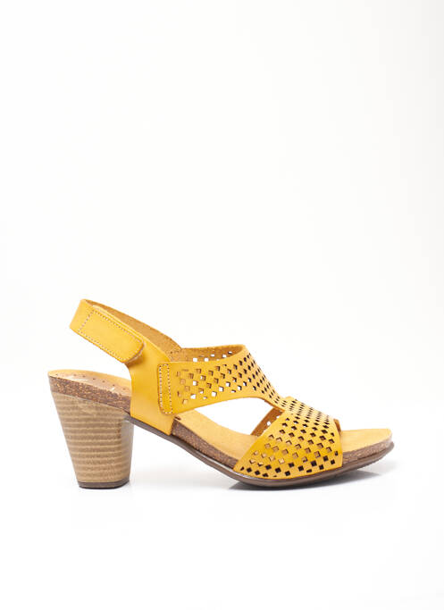 Sandales/Nu pieds jaune KADANCIA pour femme