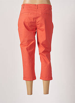 Pantacourt stretch taille normale orange BASTINGAGE femme