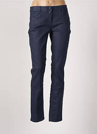 Pantalon slim tissage enduit taille normale bleu CECIL femme