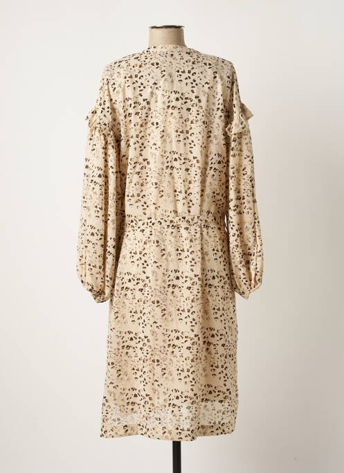 Robe mi-longue beige SUMMUM pour femme