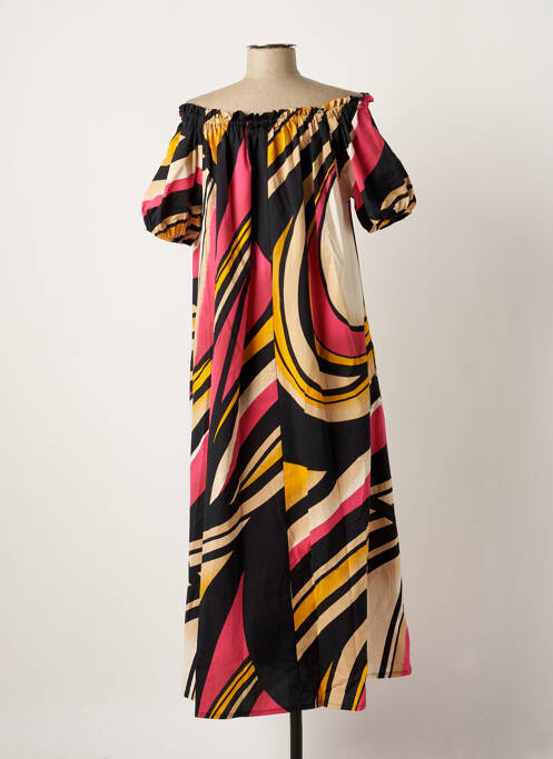 Robe mi-longue rose SUMMUM pour femme