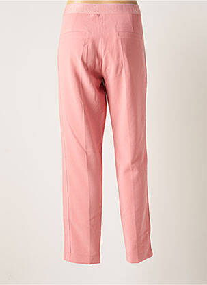 Pantalon chino fermeture zippée sous rabat boutonné taille normale rose SUMMUM femme