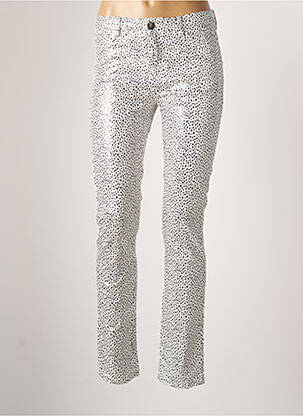 Pantalon slim skinny taille normale blanc MAYJUNE femme