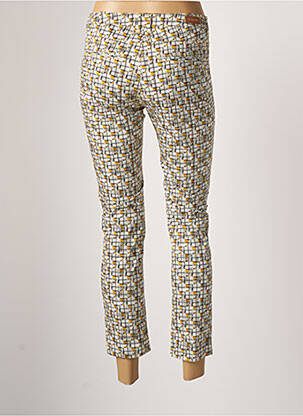Pantalon chino tissage popeline taille normale jaune MAYJUNE femme