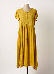 Robe longue jaune LOSAN pour femme seconde vue