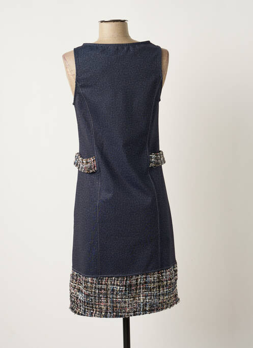 Robe mi-longue bleu ANNA MUR pour femme