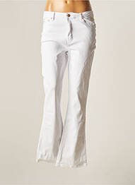 Pantalon flare stretch taille normale blanc DINA & DESS femme
